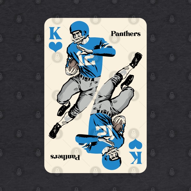 Carolina Panthers King of Hearts by Rad Love